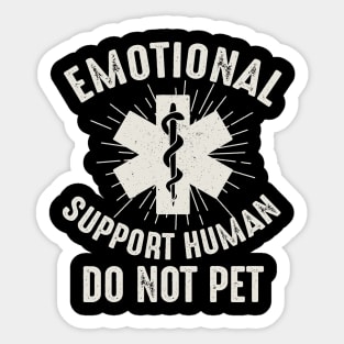 Emotional Support Human Sticker